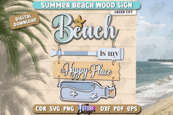 Beach Wall Sign Laser Cut | Wall Decor