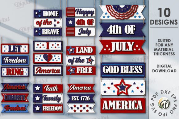 Celebrate Independence Day with Custom Laser Cut Decor