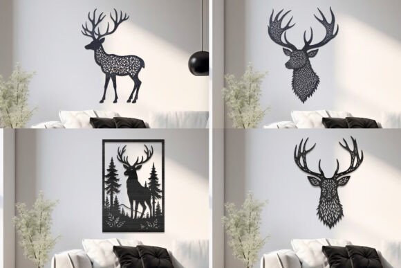 Create Stunning Wildlife Decor with a Laser Cut Deer SVG Set
