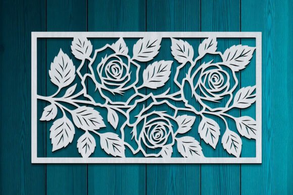 Discover the Elegance of Laser Cut Floral Panel Wall Art SVG
