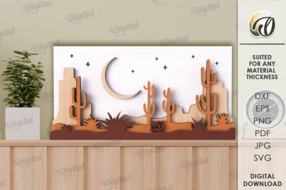 Elegant Nature Wall Decor Laser Cut Design