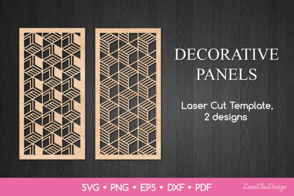 Geometrical Vertical Panels Template SVG for Modern Design