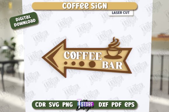 Laser Cut Coffee Bar Signs for Your Coffee House