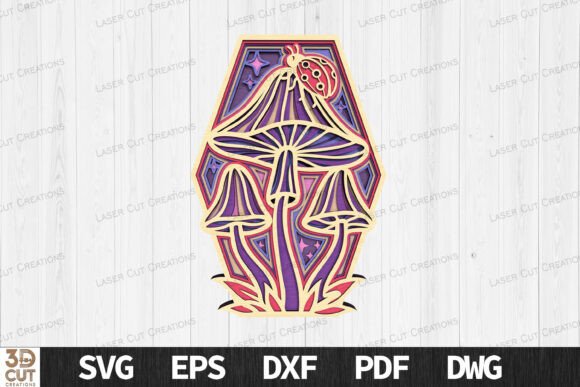 Layered Mushroom & Ladybug SVG: Your Next Creative Essential