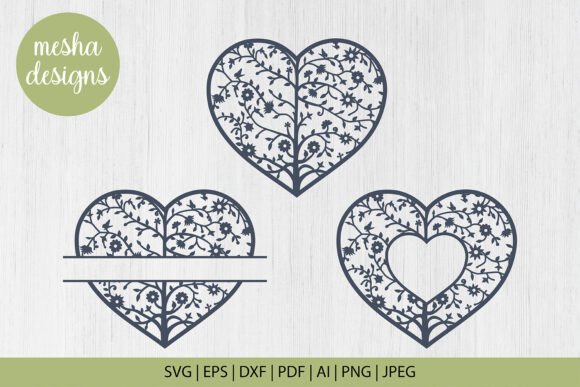Tree Heart Frame Laser Cut File for Elegant Crafts