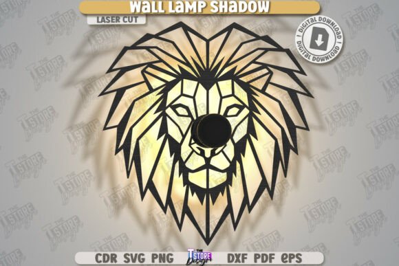 Wall Lamp Shadow Laser Cut Wall Décor