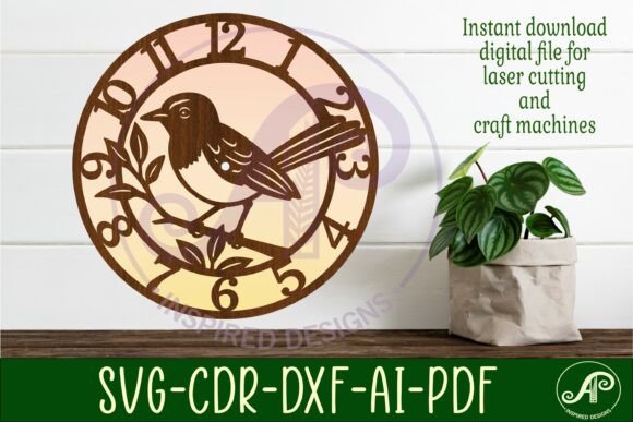 Willie Wagtail Australian Bird Clocks