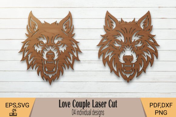 Wolf Face Laser Cut SVG: Bold Wilderness for Your Décor